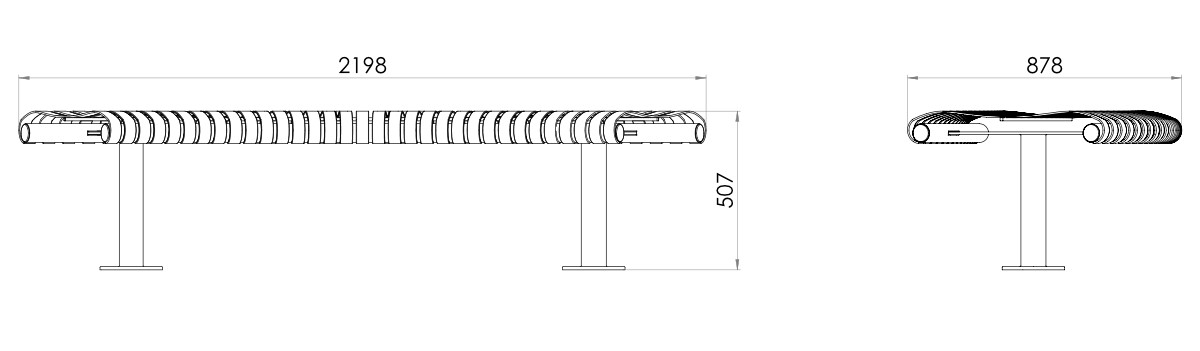 Parade Curved Bench